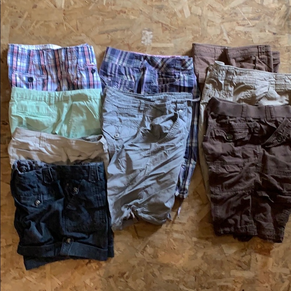 9 pair of women’s shorts
